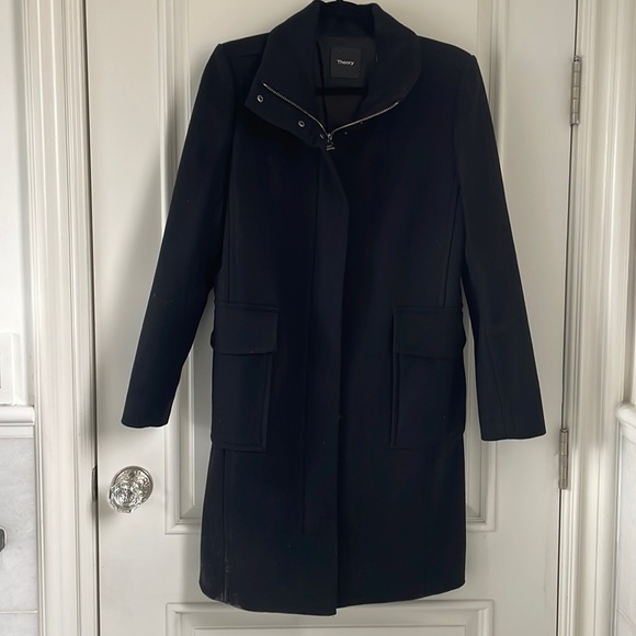 Theory funnel neck coat - Picture 2 of 6
